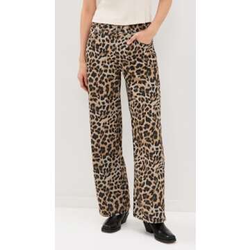 Ragged Priest Women's Leopard Wash Release Jeans