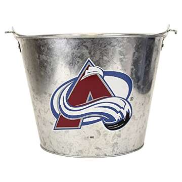 Boelter NHL Full Color Team Logo Aluminum Beer Bucket (Colorado Avalanche)