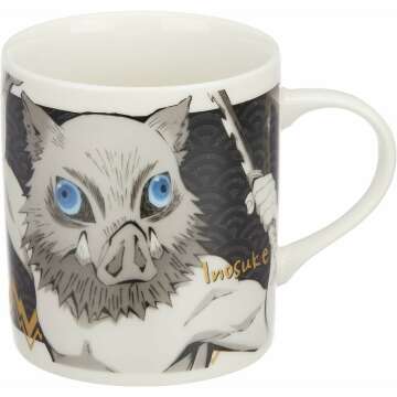 Demon Slayer 073114 Inosuke Hashibira Mug, Monochrome