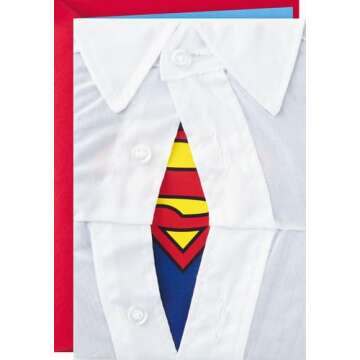 Hallmark Signature Superman Silhouette Birthday Card for Him