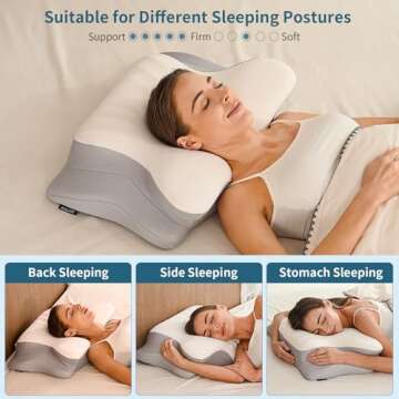 Comfortable Cervical Neck Pillow for Pain Relief