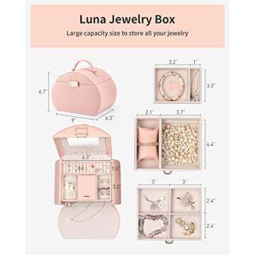 Vlando Jewelry Box - Perfect Gift for Girls 8-14