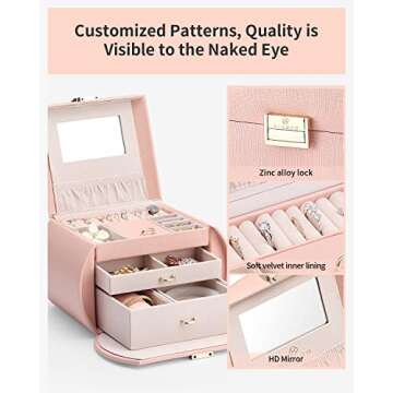 Vlando Jewelry Box - Perfect Gift for Girls 8-14