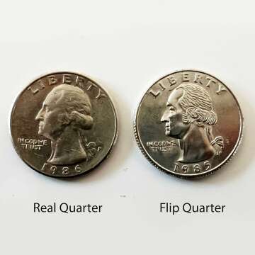 Canailles Hinged Bite Quarter Coin - Magic Tricks