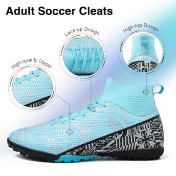 Soccer Cleats Mens Women Football Cleats Indoor Soccer Shoes Tacos de Futbol para Hombre Zapatos De Futbol para Hombre Football Shoes for Youth Professional Training Football Boots TF