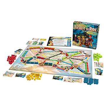 Ticket to Ride First Journey Board Game - Fun and Easy for Young Explorers! Train Strategy Game, Family Game for Kids & Adults, Ages 6+, 2-4 Players, 15-30 Min Playtime, Made by Days of Wonder