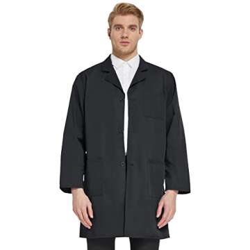 VOGRYE Unisex Lab Coat - Sizes XXS to 4XL Available