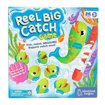 Educational Insights Reel Big Catch Game, Preschool Early Math Game, Gift for Kids Ages 3+