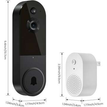 1080P Wireless Video Doorbell with AI Detection