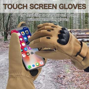 LOCCEF Winter Gloves -20℃ Impact Protection & Touch Screen