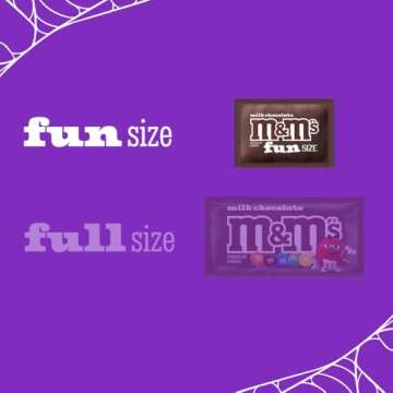 M&M'S Milk Chocolate Candy Fun Size 10.53-Ounce Bag