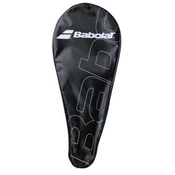 Babolat (New Logo Tennis Racquet Racket Cover Case Bag - Black/White