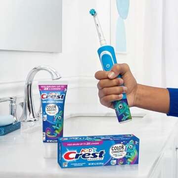 Oral-B Kids Electric Toothbrush with Sensitive Brush Head and Timer, for Kids 3+ (Product Design May Vary)