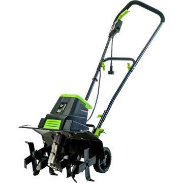 Earthwise Power Tools TC70125EW 16-Inch 12.5-Amp Tiller - Black