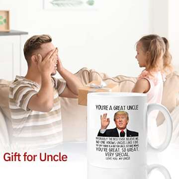 Funny Uncle Coffee Mug Gift from Niece Nephew 11 Oz