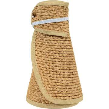 Simplicity Women's UPF 50+ Wide Brim Straw Sun Hat