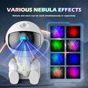 Astronaut Galaxy Projector - Star Light for Kids & Room Decor