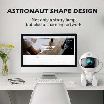 Astronaut Galaxy Projector - Star & Nebula Light