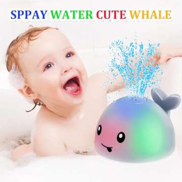 Light Up Toddler Whale Bath Toy: Perfect Birthday Gift