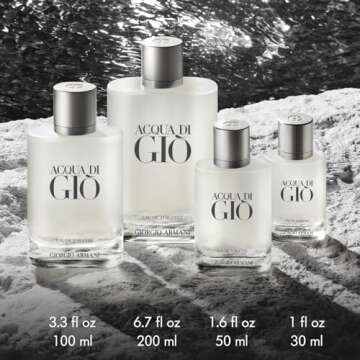 Armani Beauty - Acqua di Gio - Eau de Toilette - Cologne for Men - Long Lasting Fragrance with Bergamot notes, Jasmine, White Musks, Patchouli & Cedarwood - 3.3 Fl Oz