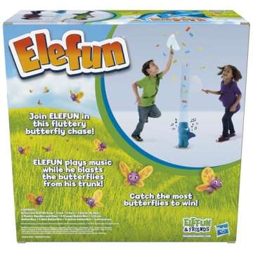 Hasbro Gaming Elefun and Friends Elefun Preschool Game With Butterflies and Music, Kids Games Ages 3 and Up, Board Games for Kids