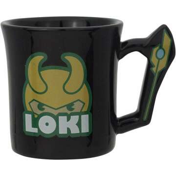 Sun Art MARVEL SAN3114-1 KAWAII Icon Mug, Loki, 9.1 fl oz (270 ml)