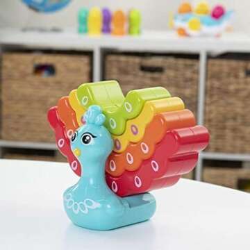 Peacock Stacker - Fun Learning Toy for Ages 1-3