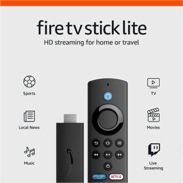 Fire TV Stick Lite - HD Streaming with Alexa Remote