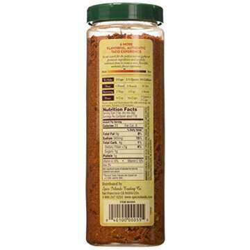 Spice Islands Premium Taco Seasoning with Chipotle Cocoa Powder and Corn Meal, 24.5 Ounce