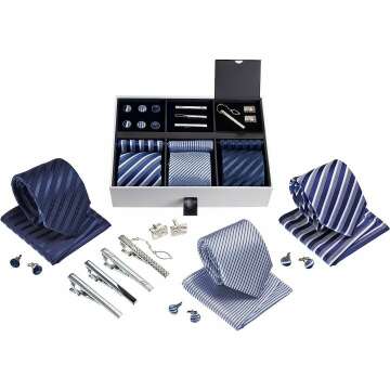 Premium Men's Gift Tie Set