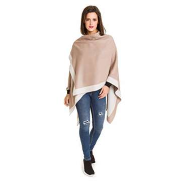 MELIFLUOS Women's Cozy Poncho for Fall and Winter