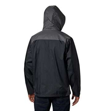 Columbia Men's Glennaker Lake Rain Jacket, Black/Grill, Medium