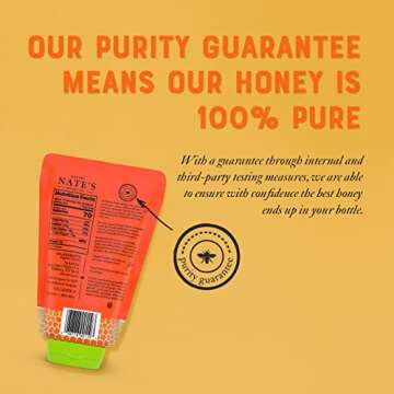 Nature Nate's USDA Organic Raw Honey 14 oz Squeeze Pouch