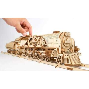 UGEARS V-Express Steam Train 3D Wooden Puzzle