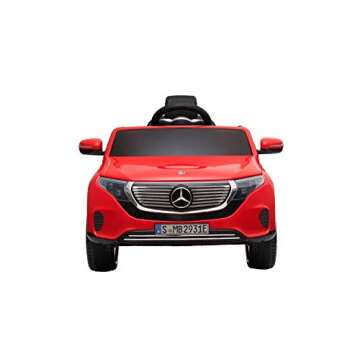 Dakott Mercedes Benz EQC 400 4Matic Crossover Ride On SUV for Kids, 12V Battery Powered Chevy Camaro w/Parent Remote Control, Horn, Music & Headlights Taillights.