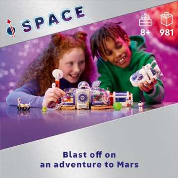 LEGO Friends Mars Space Base and Rocket Set, Science Toy for Pretend Play with 3 Mini-Dolls and Spaceship Toy, Gift for Girls, Boys and Kids Ages 8 and Up who Love Tech and Outer Space Toys, 42605