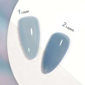 GAOY 16ml Jelly Blue Gel Nail Polish for Nail Art