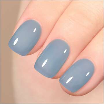 GAOY 16ml Jelly Blue Gel Nail Polish for Nail Art