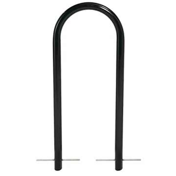 Global Industrial U-Rack Bike Rack, Black, Below Ground Mount, 2-Bike Capacity