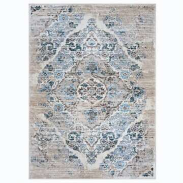 Persian Area Rugs 4620 Cream 5 x 7 Area Rug