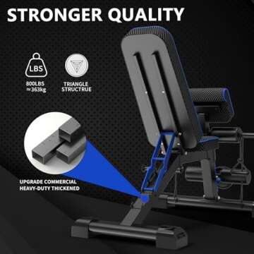 TXMO Adjustable Weight Bench for Home Workouts