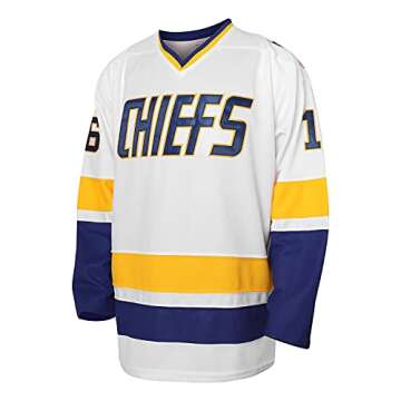 Hanson Brothers Jersey, Charlestown Chiefs 16,17,18 Slap Shot Ice Hockey Movie Jersey