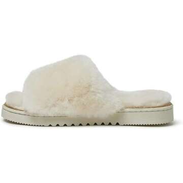 Dearfoams Fireside Cairns Shearling Slide Slipper