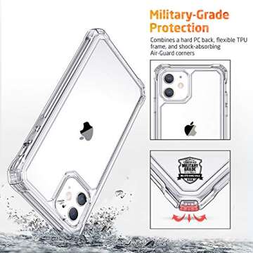 ESR for iPhone 11 Case, iPhone 11 Case Clear, Military-Grade Protection, Shock-Absorbing Corners, Scratch- and Yellowing-Resistant Hard Back, Phone Case for iPhone 11, Air Armor Case, Clear