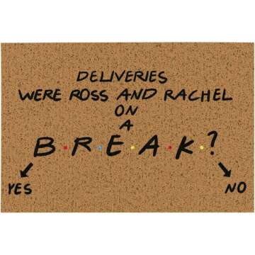 Ross & Rachel On A Break Mat