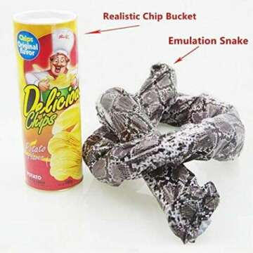Funny Potato Chip Can Snake Toy