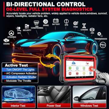 LAUNCH X431 CRP919EBT Elite 2025 Bidirectional Scan Tool, All-in-One Full System Diagnostic Scanner, 35+ Reset, ECU Coding, CANFD&DOIP, FCA AutoAuth, V.A.G Guide, 2Yrs Free Update, Upgraded of CRP919E