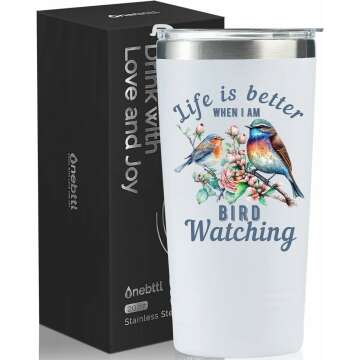 Onebttl Bird Watching Tumbler - Perfect Gift for Bird Lovers