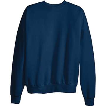 Hanes mens Ecosmart Sweatshirt, Navy, X-Large US