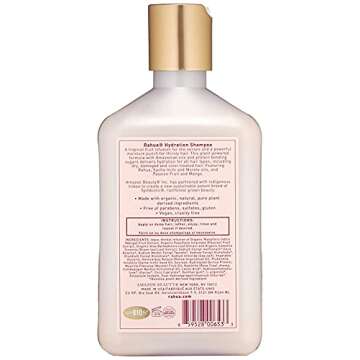 Rahua Hydration Shampoo, 9.3 Fl Oz, Organic Hydrating Moisturizing Sulfate Free Shampoo for Dry Hair, Natural, Plant Based Derived Ingredients, Mango & Passion Fruit, Hair Care for Frizz & Scalp Care